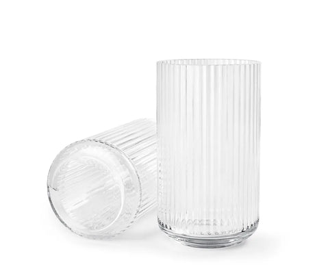 Lyngbyvase aus klarem Glas von Lyngby Porcelæn - H: 25 / Klar - Jacobsen Plus