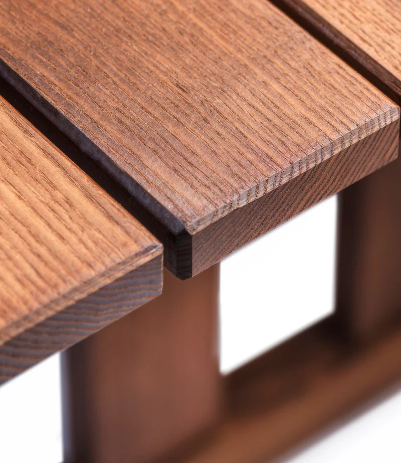 M15 Ermelunden Gartenbank ohne Rückenlehne, Thermoask von Børge Mogensen - 5 - Jacobsen Plus