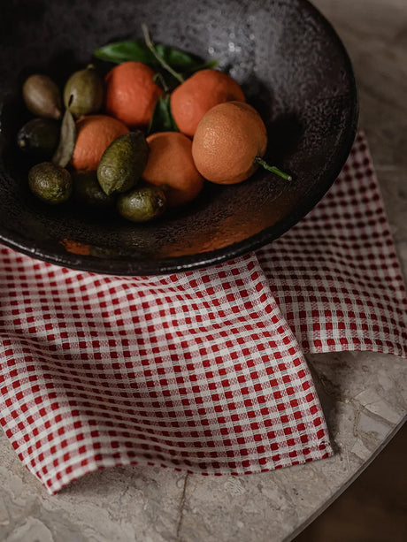 Troides Tea Towel, Set á 2 Stk. von Audo Copenhagen - Burnt Sienna - Weiß - Jacobsen Plus