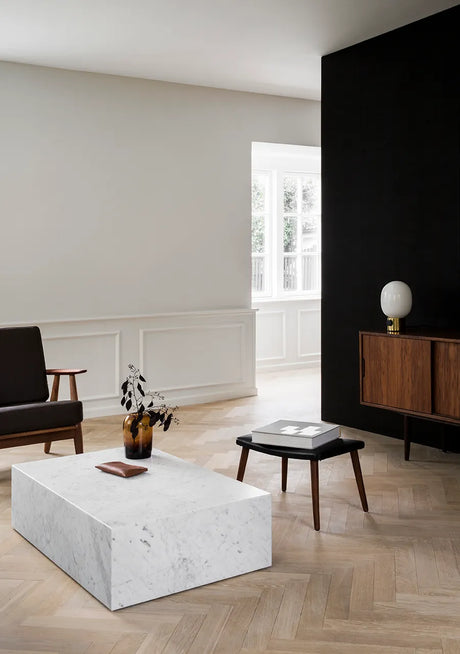 Plinth Low White Carrara Marmor von Audo Copenhagen - 4 - Jacobsen Plus