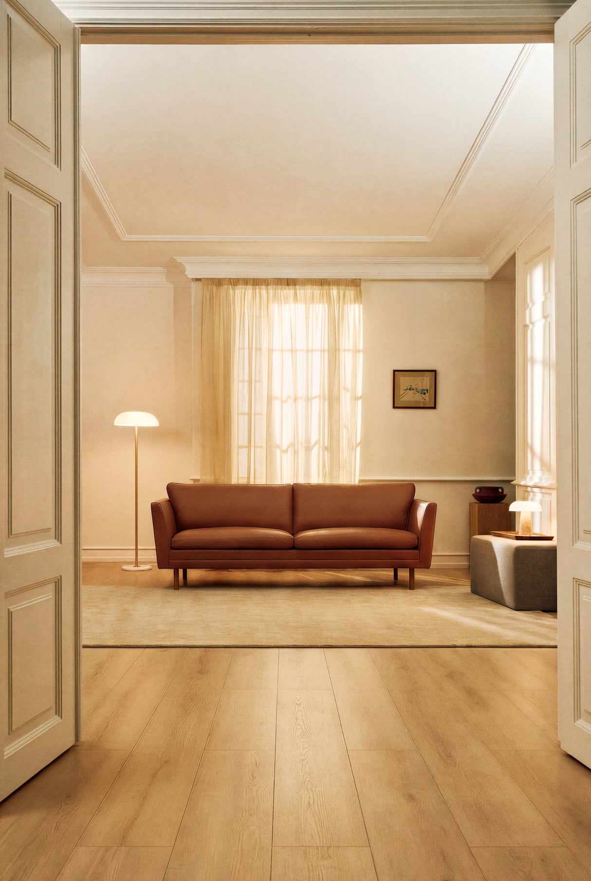 MH2301 Sofa, gefion læder fra Mogens Hansen - 4 - Jacobsen Plus