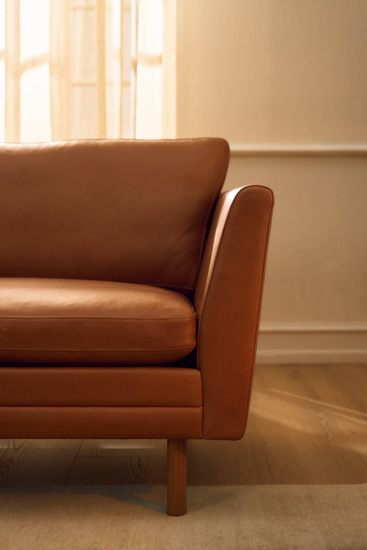 MH2301 Sofa, gefion læder fra Mogens Hansen - 2 - Jacobsen Plus