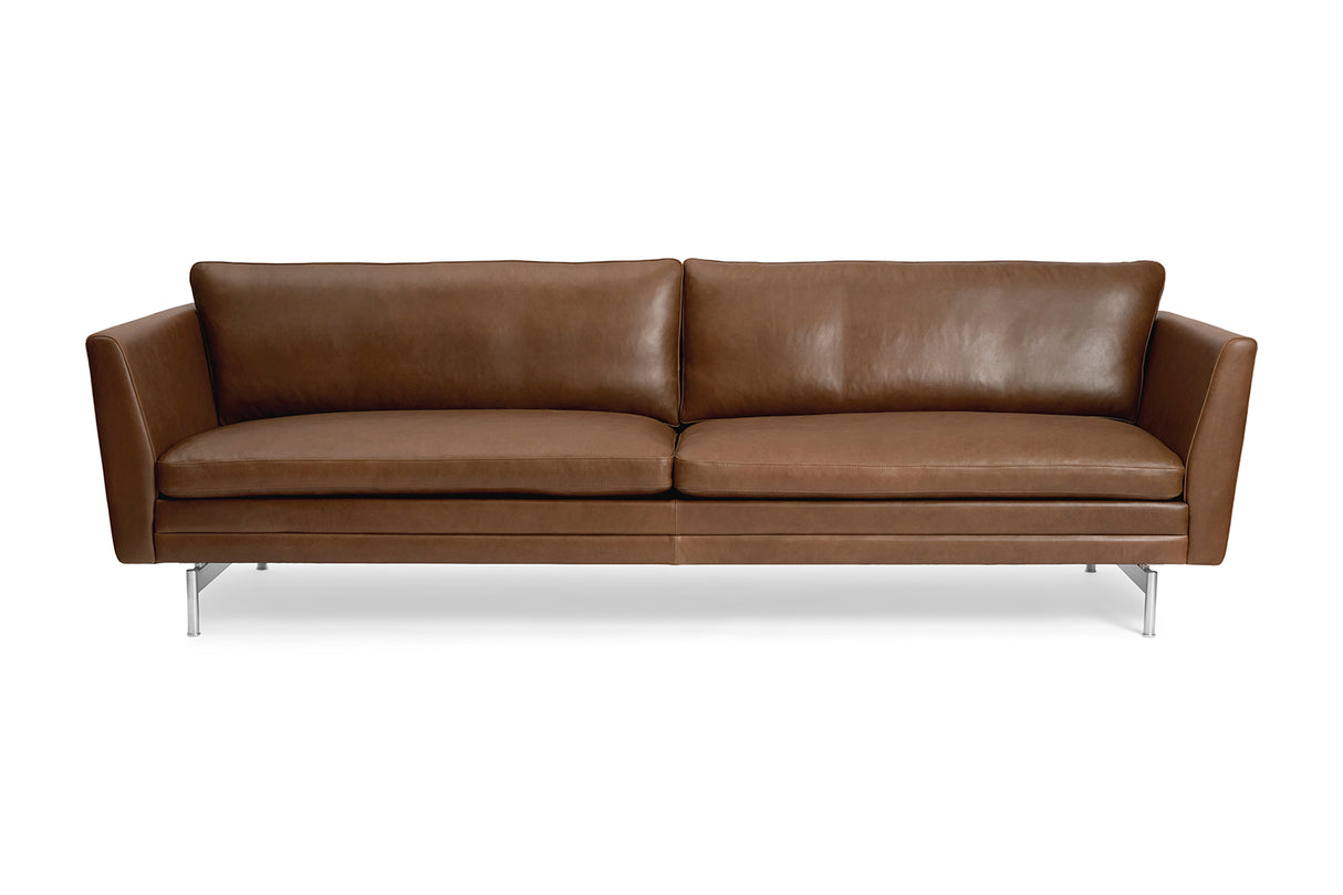 MH2301 Sofa, gefion læder fra Mogens Hansen - 2 pers. sofa (158 cm) / Saddle - Jacobsen Plus