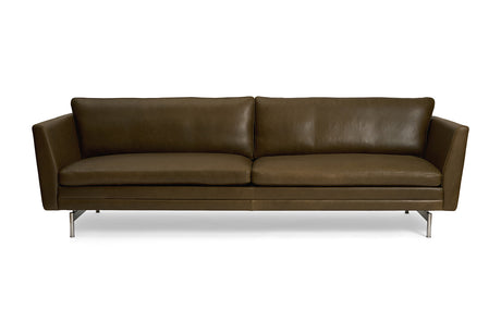 MH2301 Sofa, Gefion Leder fra Mogens Hansen - 2 Pers. / Olivengrün - Jacobsen Plus