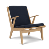 J53 Lænestol fra FDB Møbler - MLF - Camira - Dark Blue/Tower (39) - Jacobsen Plus