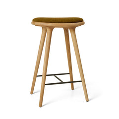High Stool, geölt Eiche, Kvadrat Baru 0450, 69 cm niedrig Barhocker von Mater