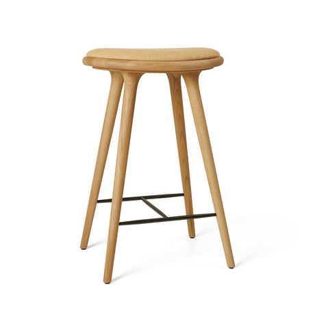 High Stool, olieret eg, Kvadrat Clay 0007, 69 cm lav barstol fra Mater - 1 - Jacobsen Plus