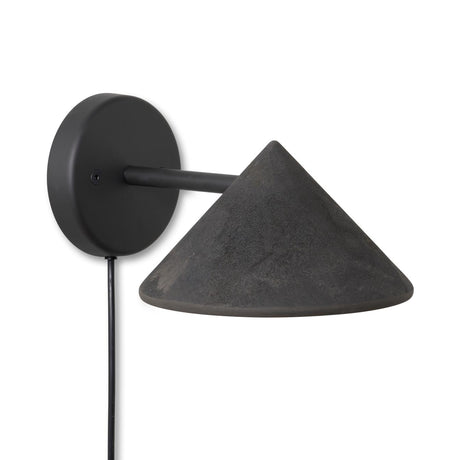 Terra Wandleuchte von Mater - Kaffeesatz-Schwarz - Jacobsen Plus