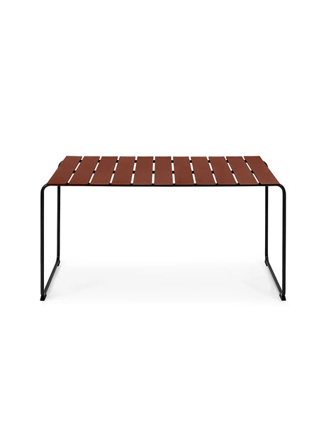 Ocean Gartentisch 140x70, burnt red von Mater - 3 - Jacobsen Plus