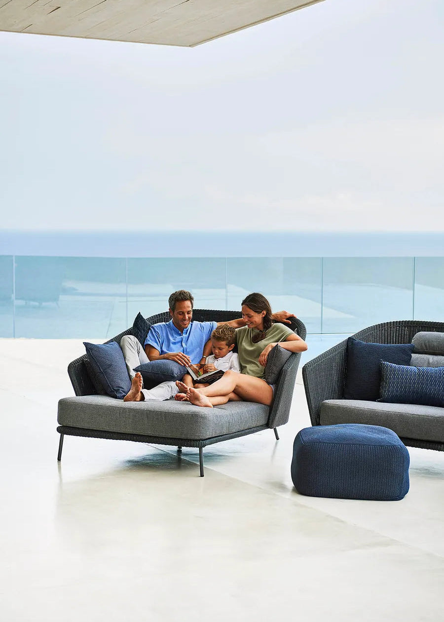 Mega Daybed, højre, inkl. hyndesæt fra Cane-line - 2 - Jacobsen Plus