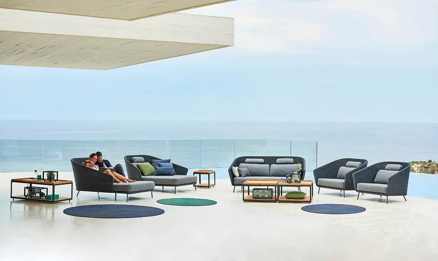 Mega Daybed, venstre, inkl. hyndesæt fra Cane-line - 5 - Jacobsen Plus