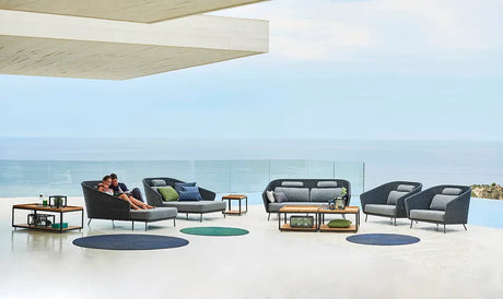 Mega Daybed, links, inkl. Kissenset von Cane-line - 5 - Jacobsen Plus