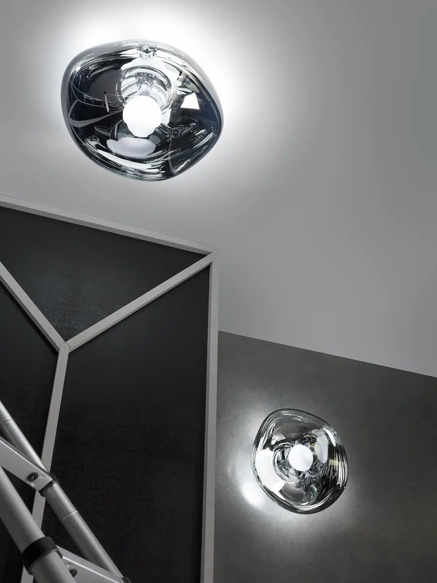 Melt Surface Væglampe, chrome fra Tom Dixon
