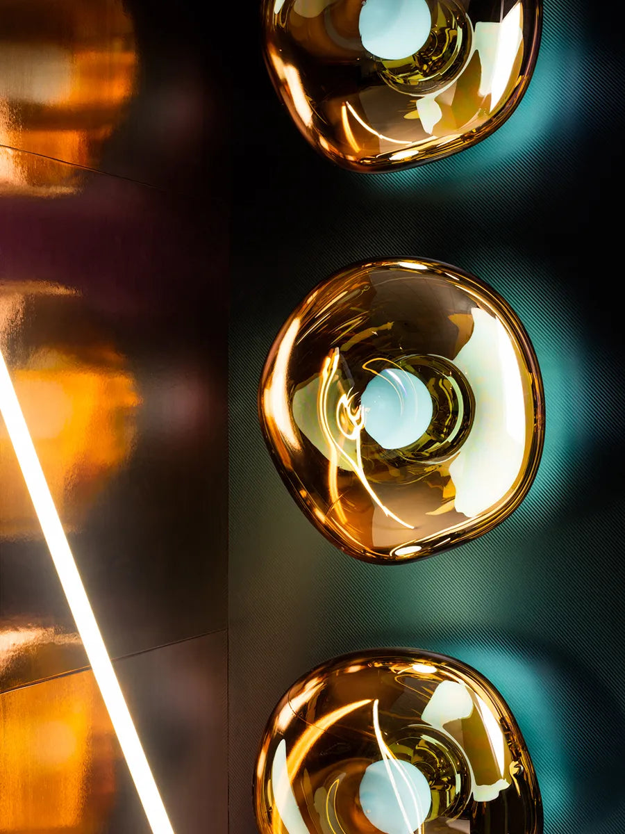Melt Surface Væglampe, gold fra Tom Dixon
