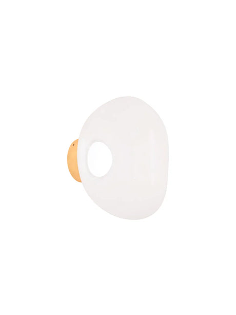 Melt Surface Mini Wandleuchte von Tom Dixon - Opal - Silber - Jacobsen Plus