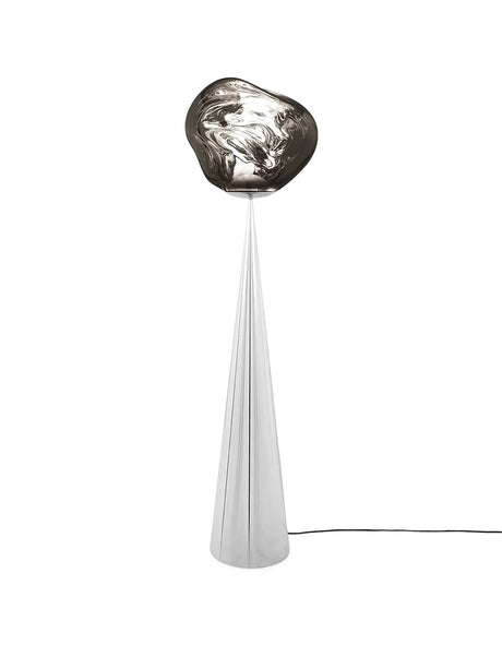 Melt Cone Fat Stehlampe von Tom Dixon - Silber - Jacobsen Plus