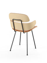Midas Armstuhl, Cognac Leder von Naver Collection - Esche Weißöl - Jacobsen Plus