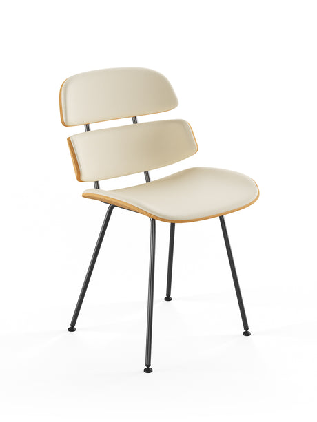 Midas Stuhl, creme Leder von Naver Collection - Esche Öl - Jacobsen Plus