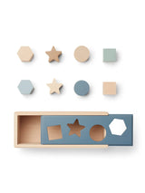 Midas Steckbox, Geometric Whale Blue Multi Mix von Liewood - 1 - Jacobsen Plus