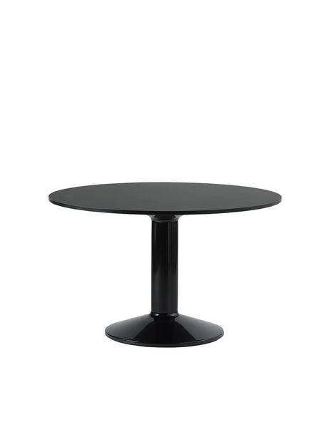 Midst Table Ø 120 cm, Linoleum von Muuto - Schwarzes Linoleum – schwarz - Jacobsen Plus