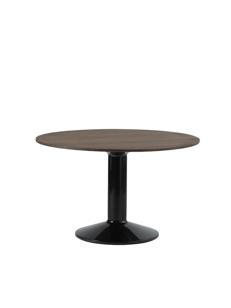 Midst Table Ø 120 cm, dunkel geölte Eiche von Muuto - Dunkel geölte Eiche - Schwarz - Jacobsen Plus