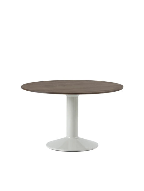 Midst Table Ø 120 cm, dunkel geölte Eiche von Muuto - Dunkel geölte Eiche - Grau - Jacobsen Plus