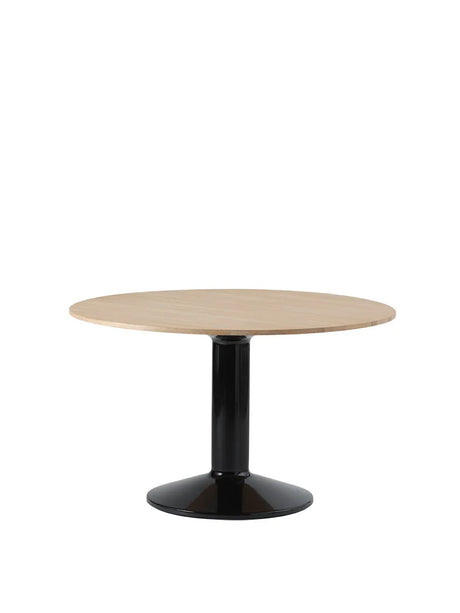 Midst Table Ø 120 cm, geölte Eiche von Muuto - Geölte Eiche - Schwarz - Jacobsen Plus