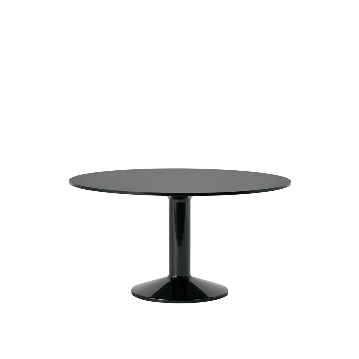 Midst Table Ø 140 cm, fra Muuto - Black Linoleum - Black - Jacobsen Plus