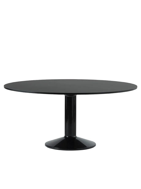 Midst Table Ø 160 cm, Linoleum von Muuto - Schwarzes Linoleum – schwarz - Jacobsen Plus