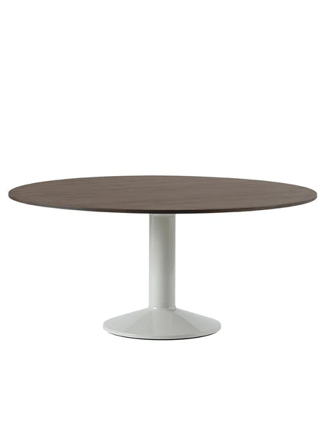 Midst Tisch Ø 160 cm, dunkel geölte Eiche von Muuto - Dark Oiled Oak - Grau - Jacobsen Plus