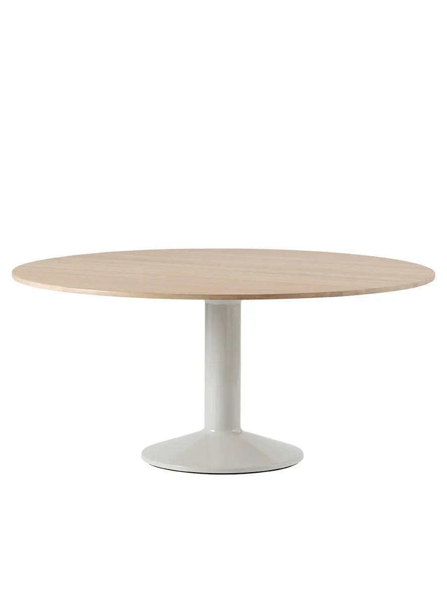 Midst Table Ø 160 cm, oiled oak fra Muuto - Oiled Oak - Grey - Jacobsen Plus