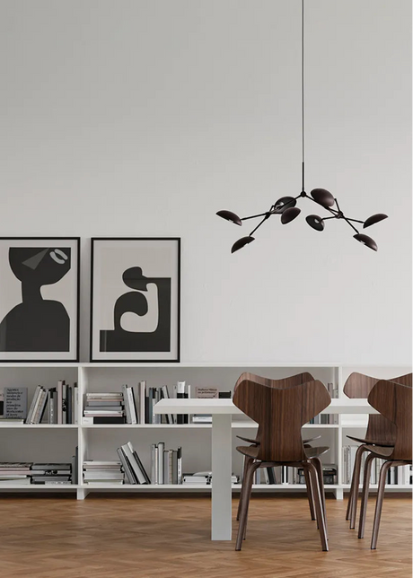 Drop Chandelier, mini burned black fra 101 Copenhagen - 2 - Jacobsen Plus