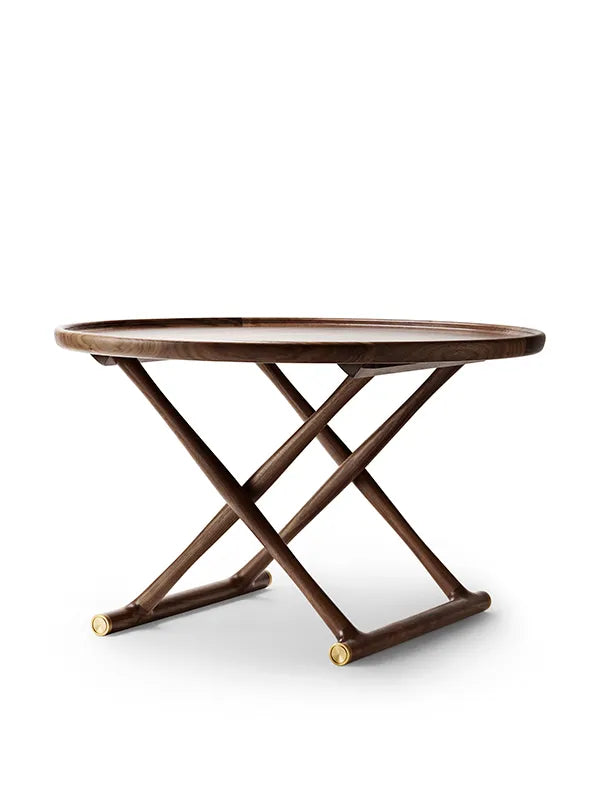 Ägypterbord von Mogens Lassen - Ø: 85 cm / Walnuss / Lack - Jacobsen Plus