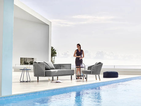 Moments Lounge-Sessel inkl. Kissen von Cane-line - 3 - Jacobsen Plus