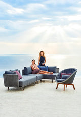 Moments 2 pers. Sofa venstre inkl. hynder fra Cane-line - 3 - Jacobsen Plus