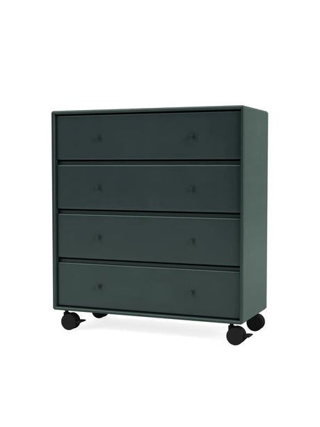 1125 kommode inkl. hjul fra Montana - Black Jade - Jacobsen Plus
