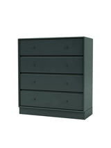 1125 kommode inkl. sokkel fra Montana - Black Jade / Sokkel 7 cm - Jacobsen Plus