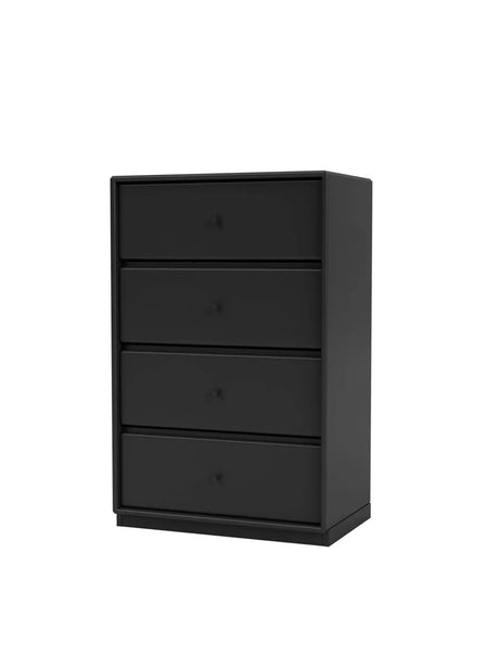 1143 skuffemodul inkl sokkel fra Montana - Black / Sokkel 3 cm / 38 cm - Jacobsen Plus