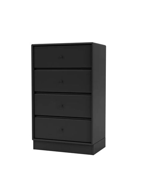 1143 skuffemodul inkl sokkel fra Montana - Black / Sokkel 7 cm / 30 cm - Jacobsen Plus