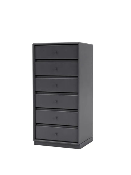 1362 Skuffemodul inkl. sokkel fra Montana - Coal / Sokkel 3 cm - Jacobsen Plus