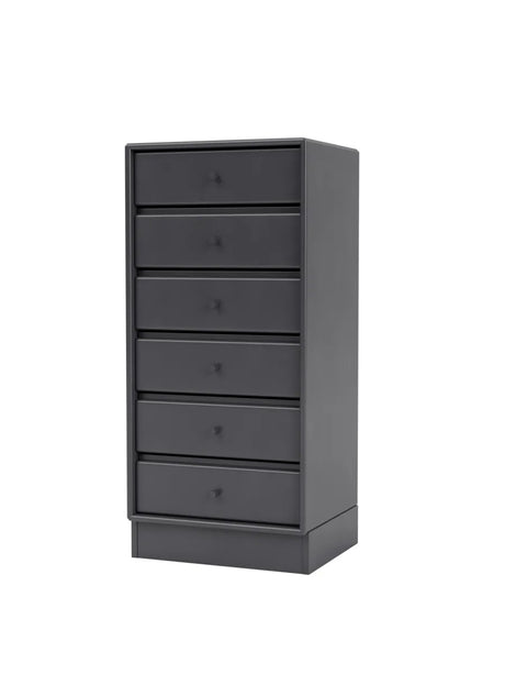 1362 Skuffemodul inkl. sokkel fra Montana - Coal / Sokkel 7 cm - Jacobsen Plus