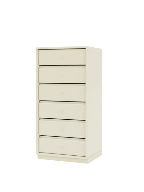 1362 Skuffemodul inkl. sokkel fra Montana - Vanilla / Sokkel 3 cm - Jacobsen Plus