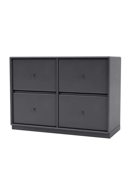 4124 kommode inkl. sokkel fra Montana - Coal / Sokkel 3 cm - Jacobsen Plus