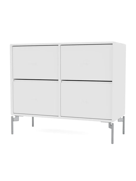 4124 kommode inkl. ben fra Montana - New white / Krom - Jacobsen Plus