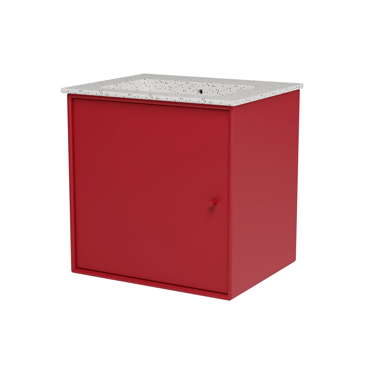 Montana Basin SU0801 – badmodul med vask, 48 cm - Beetroot - Jacobsen Plus