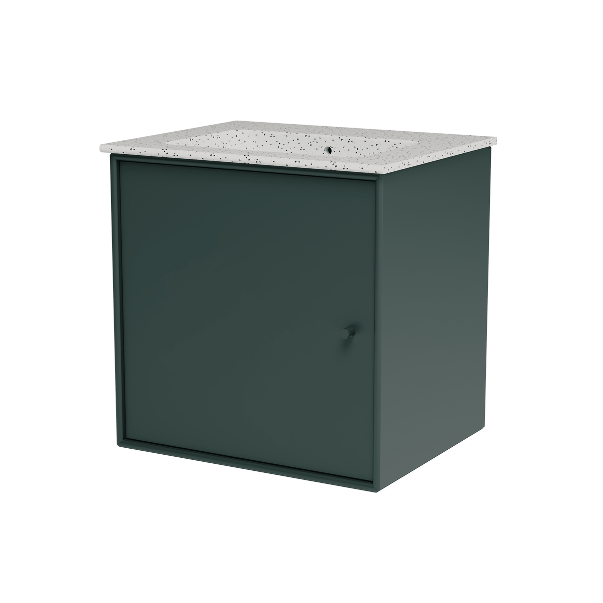 Montana Basin SU0801 – badmodul med vask, 48 cm - Black Jade - Jacobsen Plus