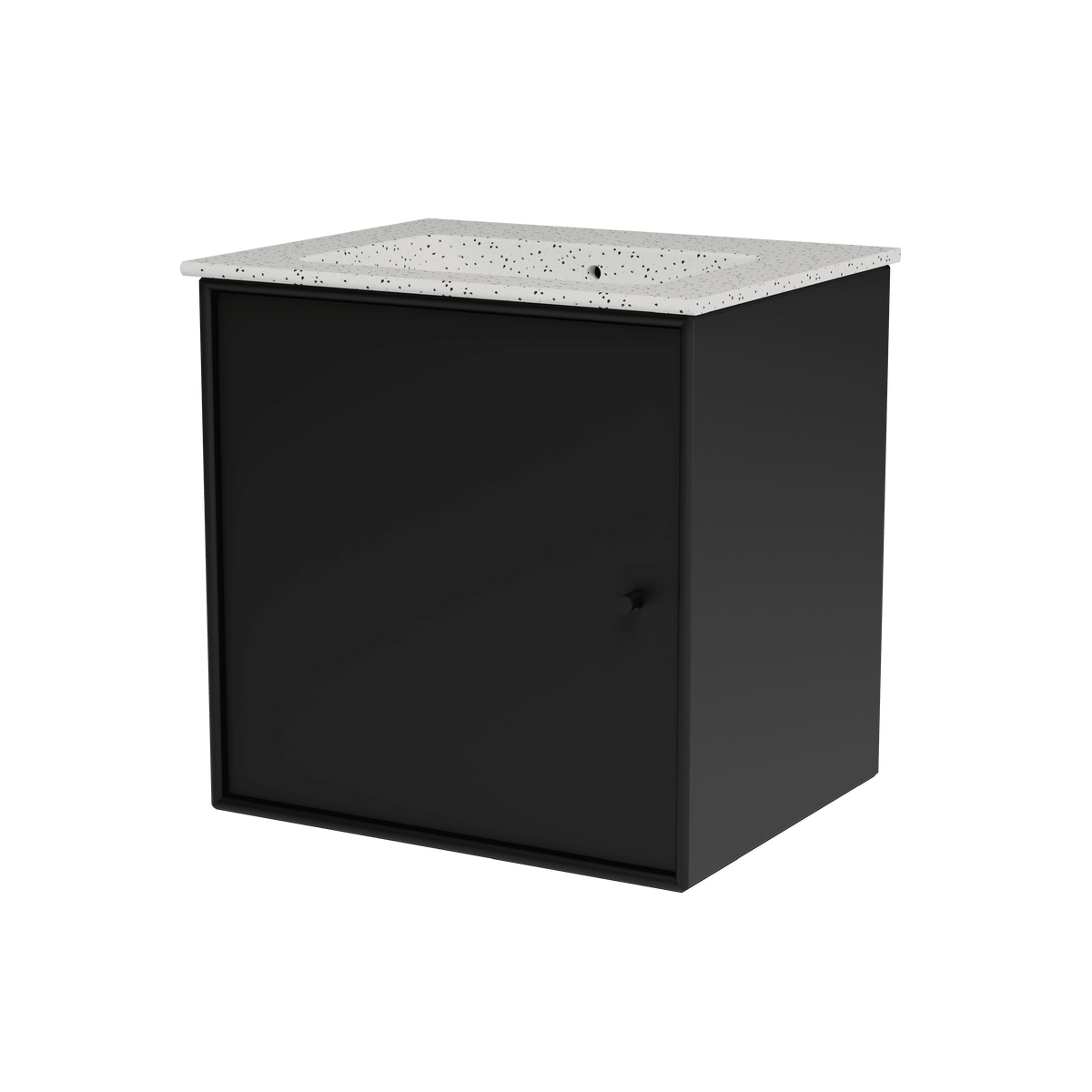 Montana Basin SU0801 – badmodul med vask, 48 cm - Black - Jacobsen Plus