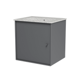 Montana Basin SU0801 – badmodul med vask, 48 cm - Coal - Jacobsen Plus