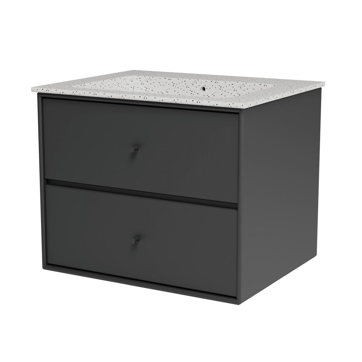 Montana Basin SU1001 – badmodul med vask, 60 cm - Anthracite - Jacobsen Plus