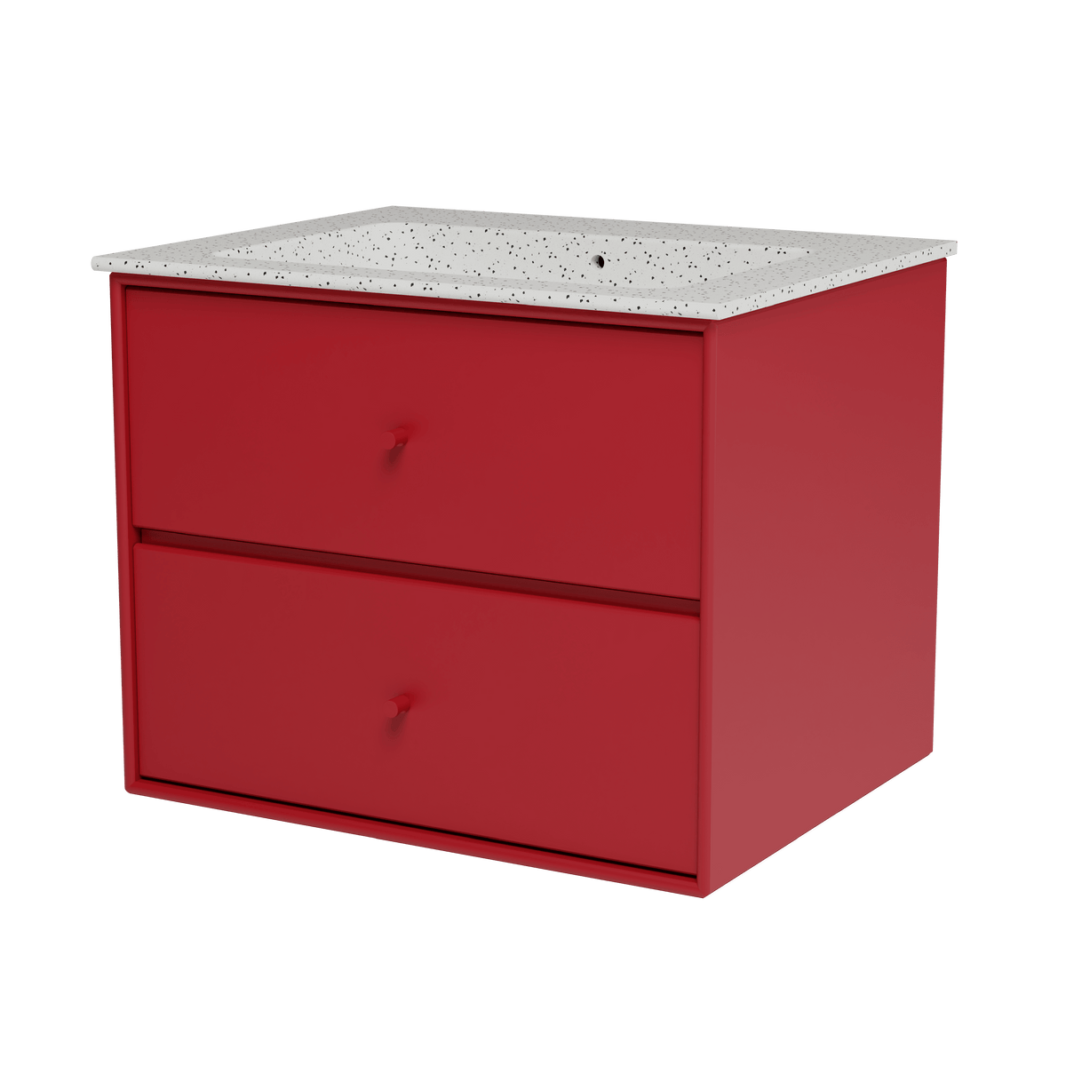 Montana Basin SU1001 – badmodul med vask, 60 cm - Beetroot - Jacobsen Plus